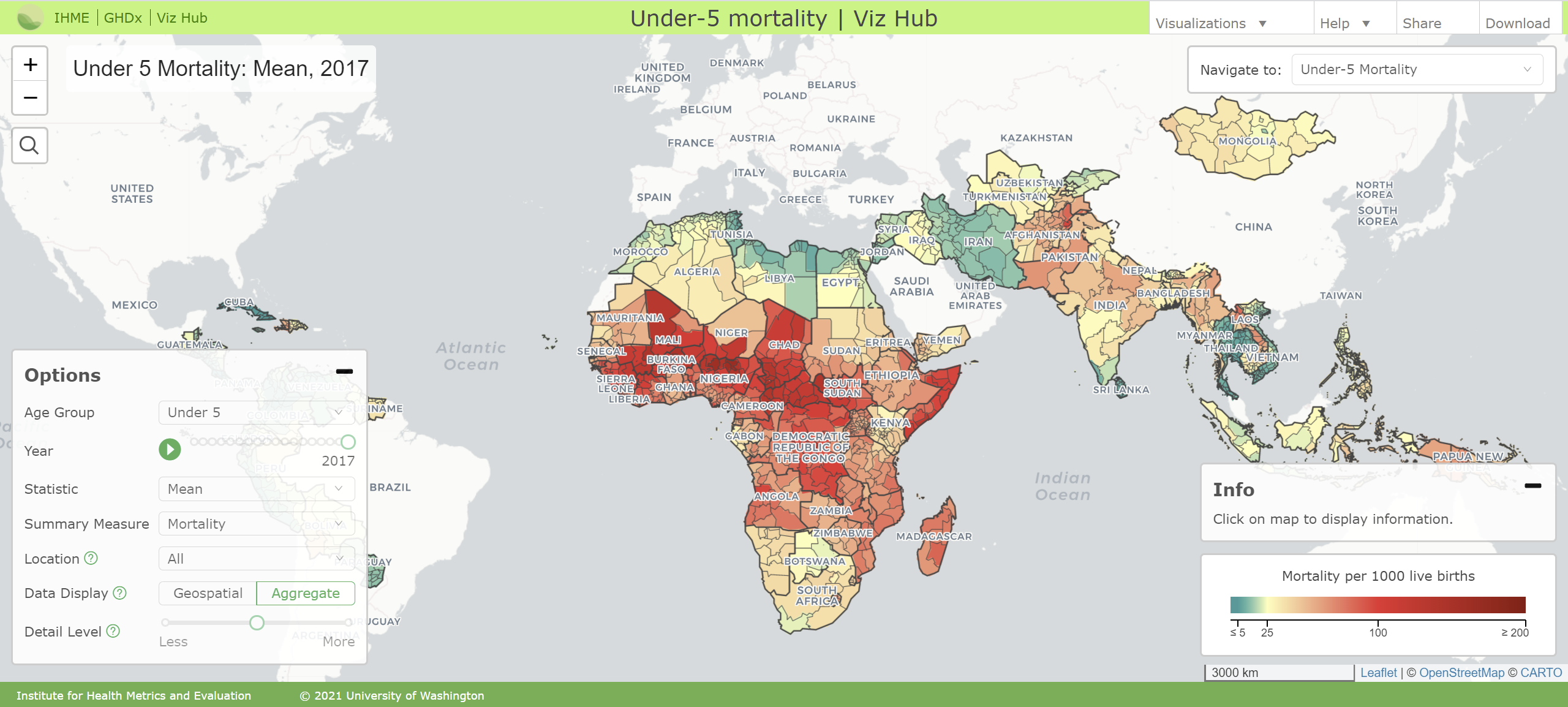 Interact with the data visualization