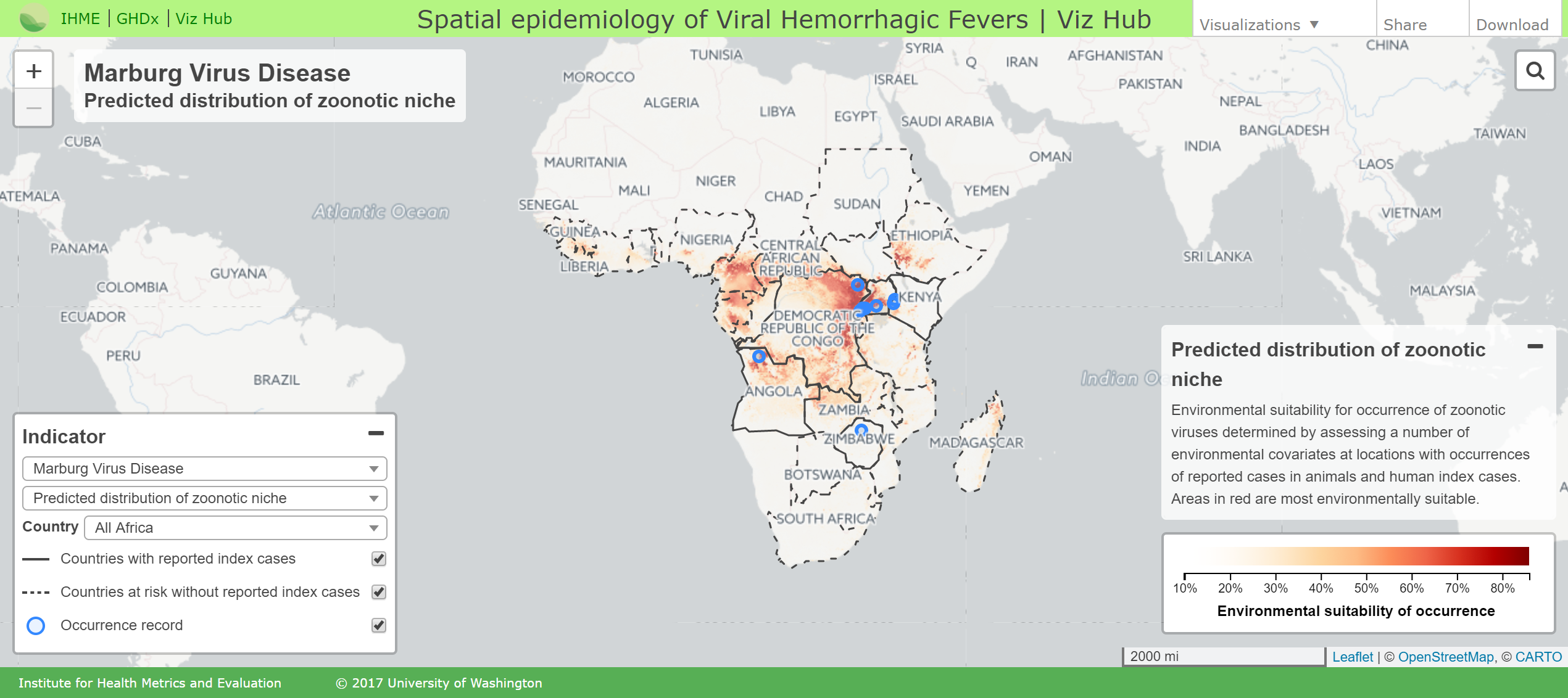 Interact with the data visualization