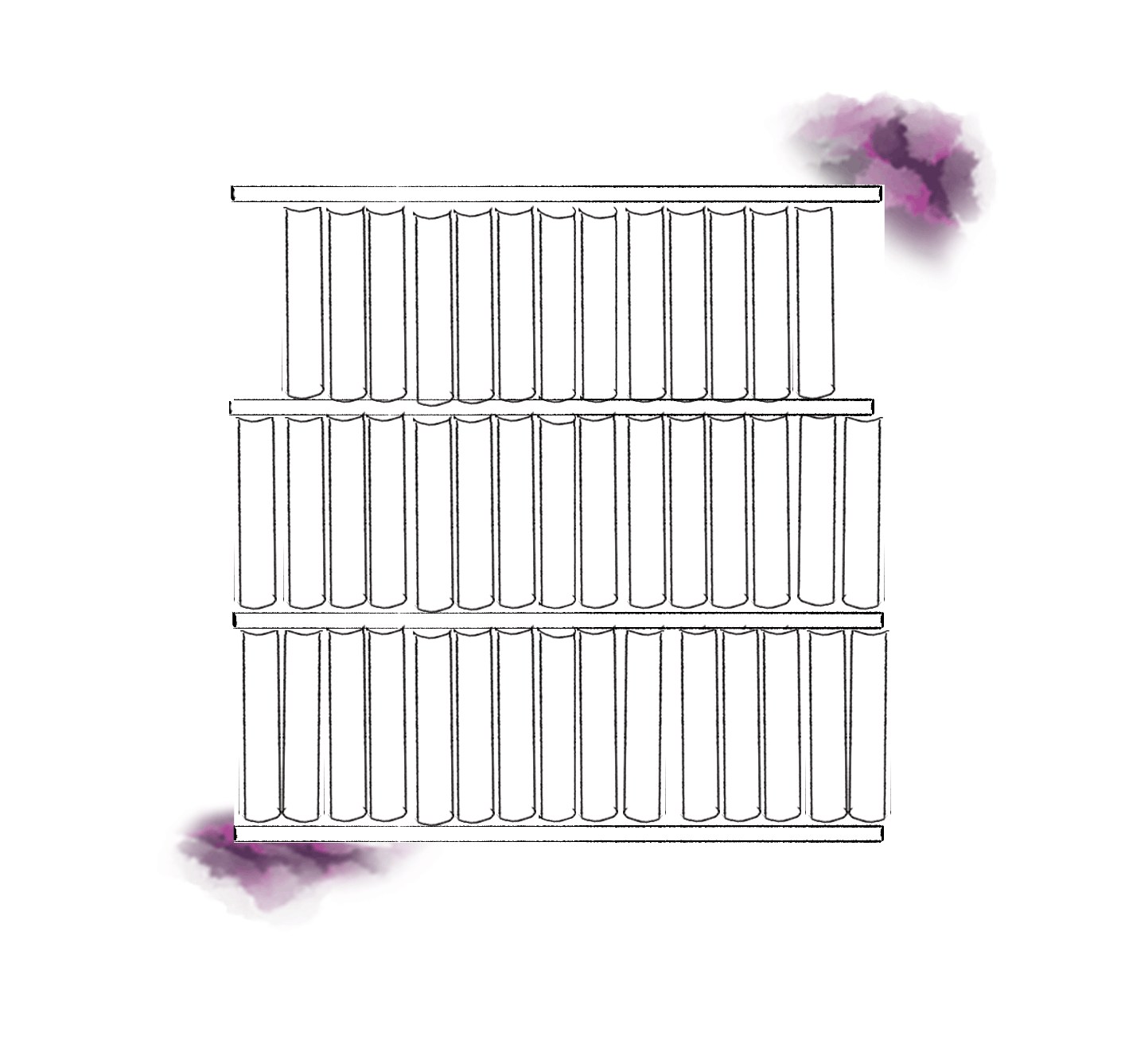 Animation showing books sliding onto a bookshelf titled "Top Favorite Books"