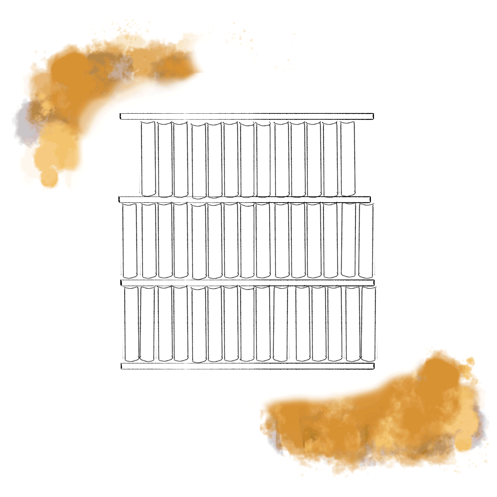 an animated bookshelf with books pulled out titled "Top," "Favorite," and "Books"