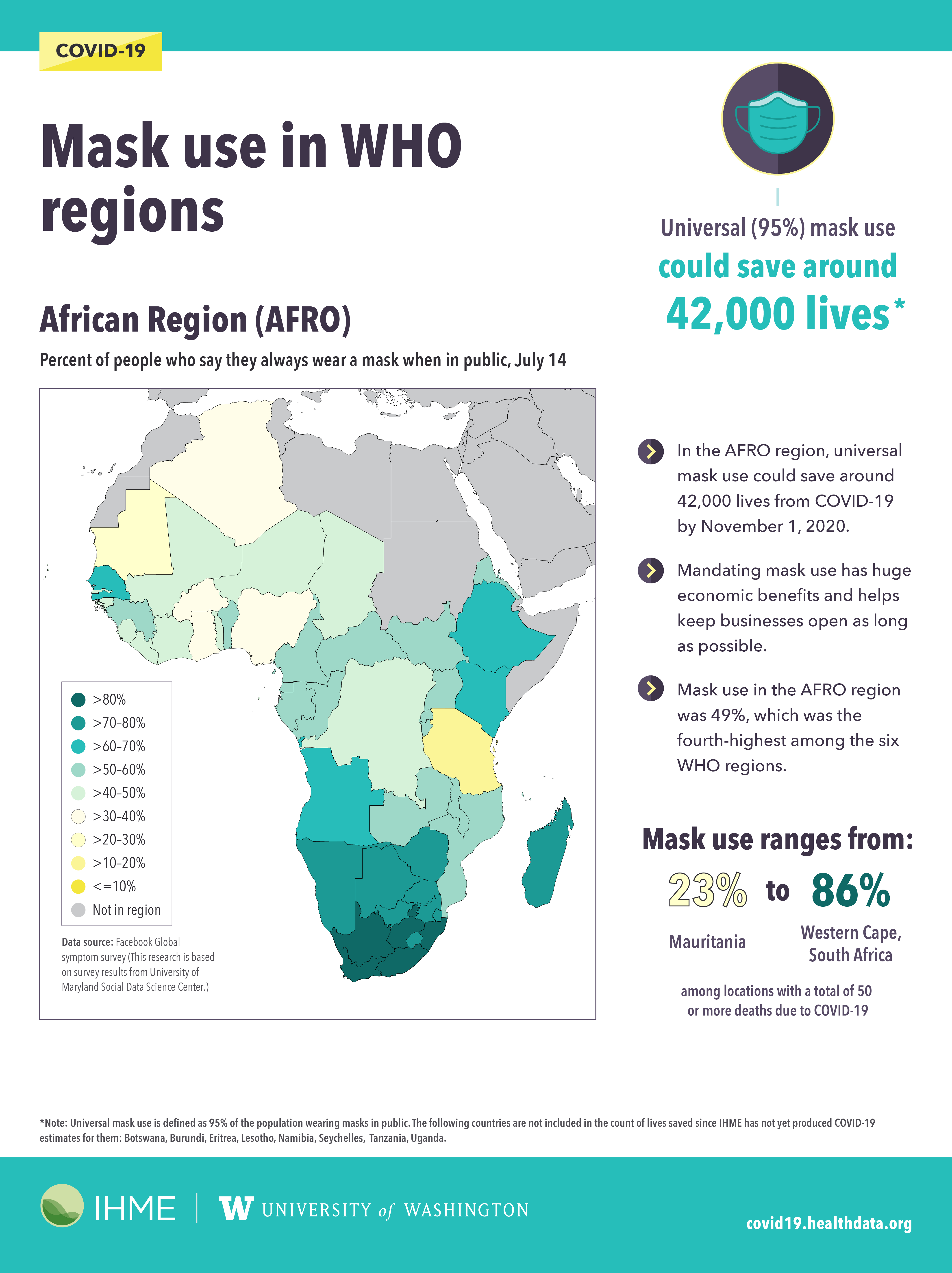 Infographic showing map use in Africa