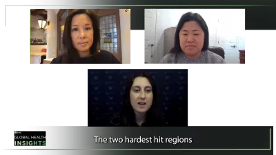 Dr. Liane Ong, Lauryn Stafford, and Pauline Chiou speak over video call