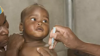 baby receiving a vaccine