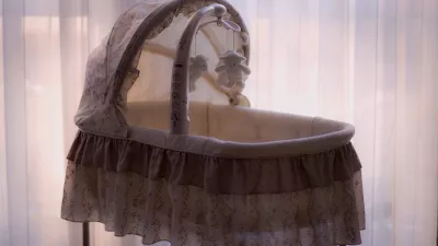 baby crib with mobile