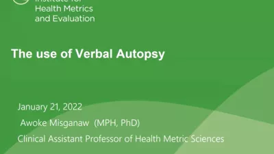The use of verbal autopsy