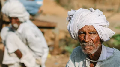 elderly man in Gujarat, India