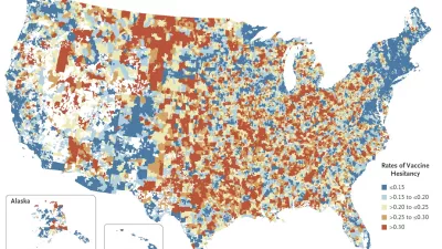 map of vaccine hesitancy by county in the United States