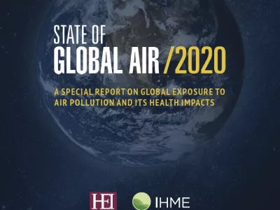 State of Global Air 2020 report cover